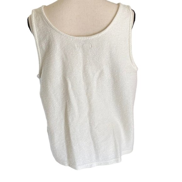 Madewell White Button-Front Tank Top - Picture 4 of 12